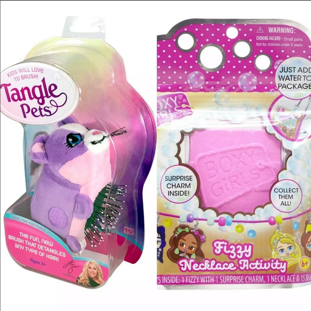 Hair Brush Cupcake Cat & NEW FIZY NECKLACE ACTIVIT